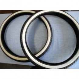 Pneu 2 x 19 marca continental faixa branca