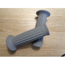 GRAY RUBBER SPORT CYCLE GRIPS